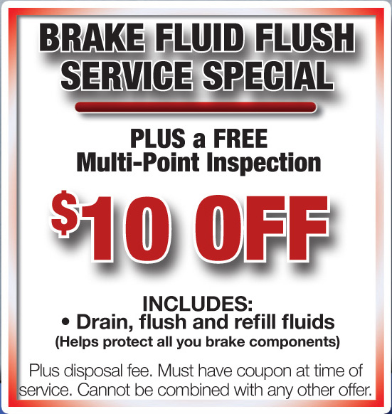 Brake Fluid savings coupon